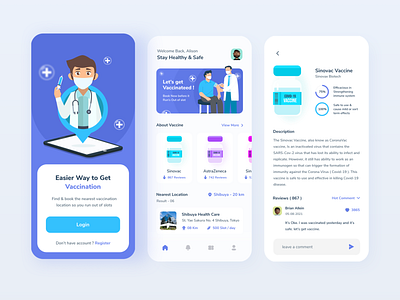 Covid Vaccine App animation animation after effects animation design covid covid 19 vaccine design concept location maps mobile app motion graphics motion ui tracking ui ui animation ui design uiux uiuxdesign ux ux design vaccine
