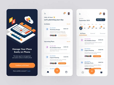 Inget.in - Calendar Planner App animation after effects animation design app calendar clean design concept event interaction design invitation management mobile app motion graphics motion ui planner task ui ui animation ui design uiux ux design