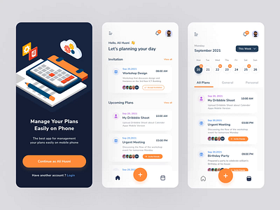 Inget.in - Calendar Planner App animation after effects animation design app calendar clean design concept event interaction design invitation management mobile app motion graphics motion ui planner task ui ui animation ui design uiux ux design