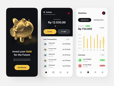 Gold Investment App By Ali Husni For Enver Studio On Dribbble