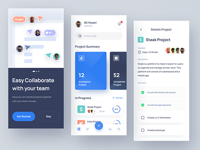 Task Management App - Task.Iu activity admin app clean dashboard data design graph interface kanban light mode manage management minimalist mobile app modern project task ui ux