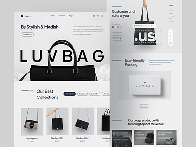 Product Showcase Landing Page - LUVBAG
