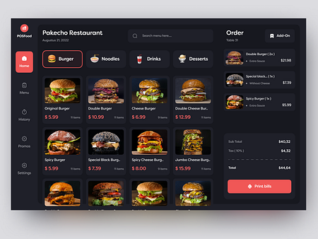 Point Of Sales Dashboard - POSFood by Ali Husni for Enver Studio on ...