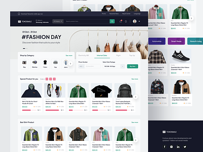 Website Marketplace Concept - Tokosmile by Ali Husni for Enver Studio ...