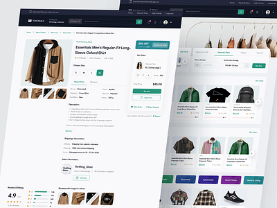 Website Marketplace Concept - Product Details animation clean ecommerce marketplace marketplace website minimalist motion graphics motion ui online shop product details product page prototype shop page shopping shopping page shopping web store ui ui animation web design