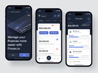 Finance Mobile App Design - Fincan.io