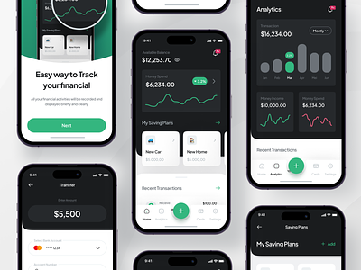 Finance Mobile App UI Kit - 💵 Finwallet