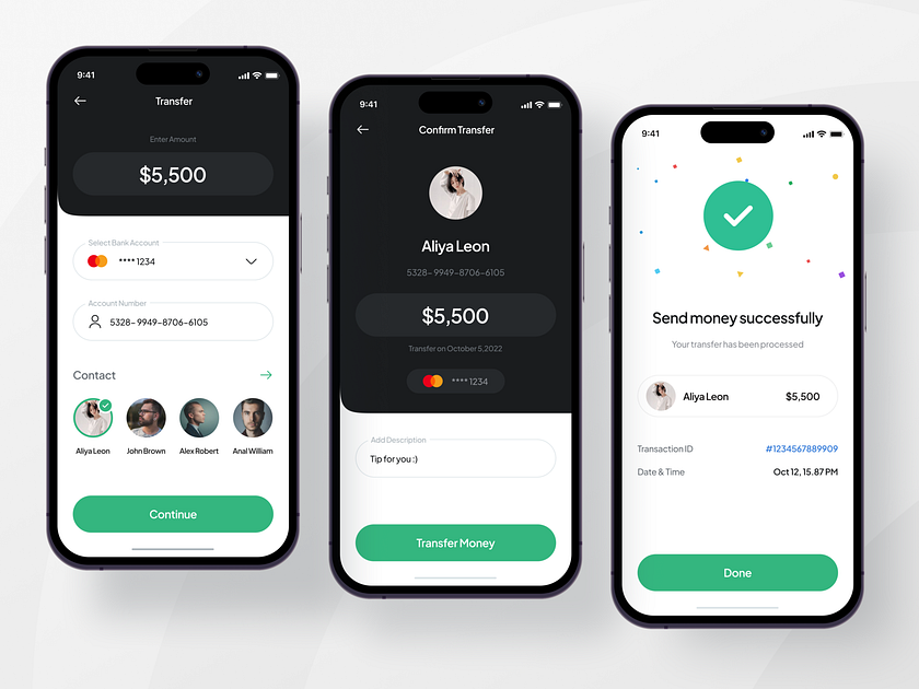 Finance Mobile App UI Kit - 💵 Finwallet by Ali Husni for Pickolab ...