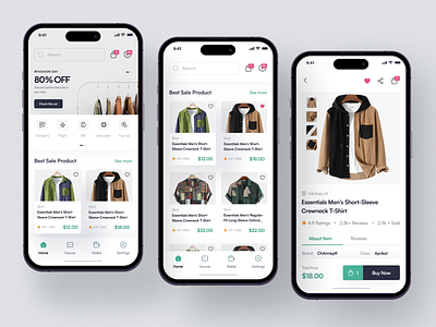 Marketplace Mobile App Concept - Tokosmile