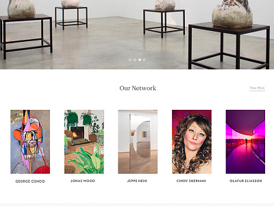 Art Advisor website art gallery portfolio ui ux website