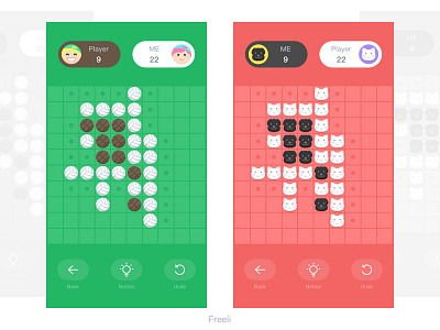 Reversi 2 Sets of Skin color ui