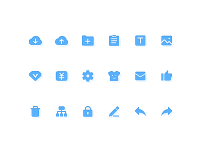 Icon design blue color design icon