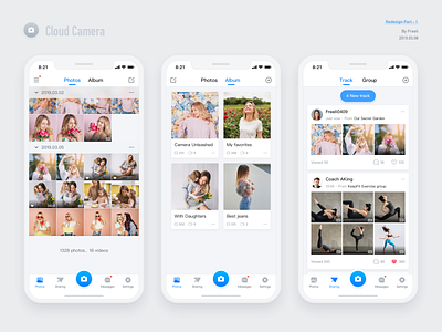 Cloud Camera Redesign 1 album app camera app ui