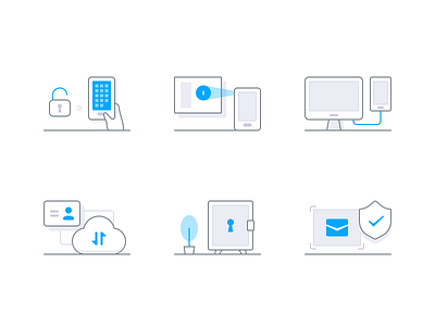 Illustration Collection cloud illustration mac ui