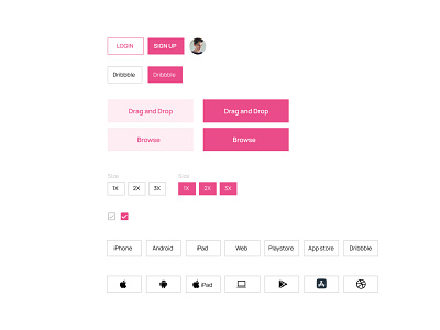 Components for new project component component design figma innovation minimal mockups product