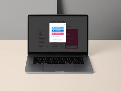 Sign in figma landingpage macbook mockups signup