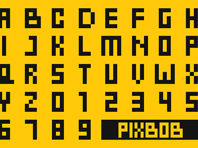PixBob Lite Font 8bit font font design fonts free font pixbob pixel font ttf