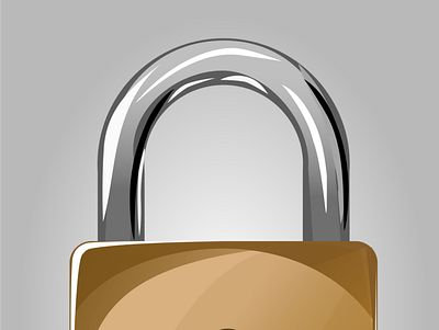 3d lock graphics illustration inkscape