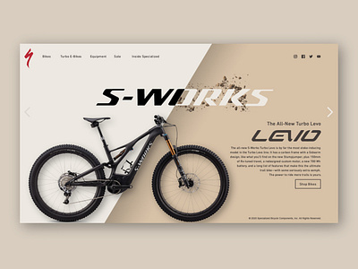 Specialized Turbo Levo Landing Page branding design ui web web design