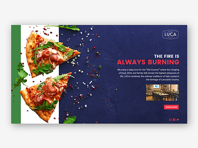 Italian Restaurant Landing Page branding colorful design modern ui web web design website