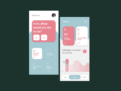 All-in-one Banks App concept adobexd app art branding design icon illustration logo minimal ui ux