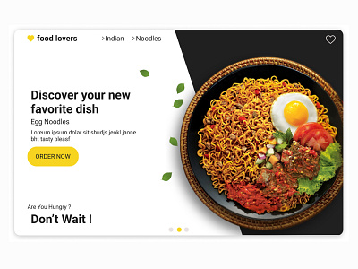 food lovers - Website adobexd app art branding design figma food app food delivery foodie icon logo mydesign sketch ui userexperience userinterface ux