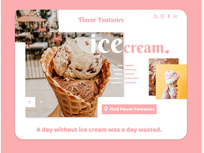 Ice-cream - website(Landing page)