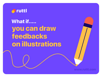 what if you can draw feedbacks on illustrations ! brucira ceativity collaboration designstyle developer draw feedback feedback on illustration hiruttl illustration illustration design illustration style innovation purplr red review review on illustration yellow