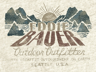 Eddie Bauer branding eb eddie bauer vintage logo