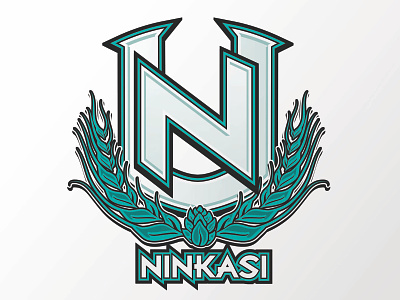 NInkasi Brewing branding design icon illustration logo troybeedesign typography