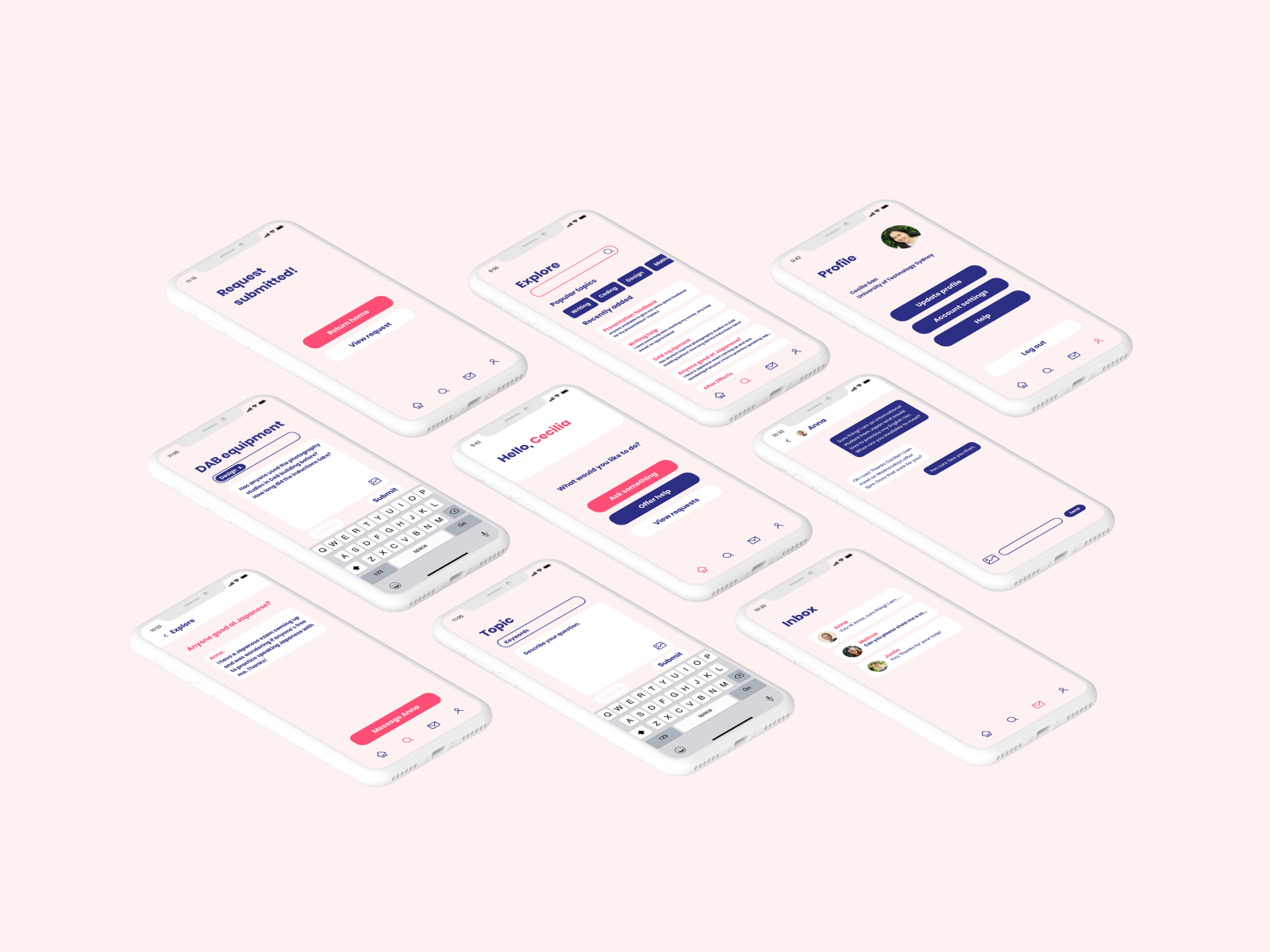 The Circle app design by Cecilia Gan on Dribbble