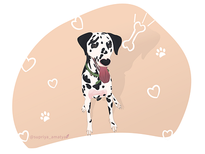 Oreo dalmatian design happy puppy illustration oreo puppy