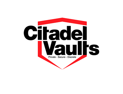 Citadel Vaults branding design flat graphic design icon illustration logo minimal typography vector