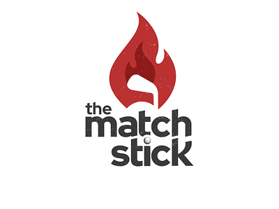 The Matchstick branding competitions design flat graphic design icon illustration logo minimal typography ui vector