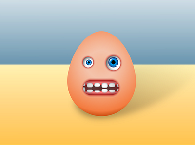 Egg character vector art vectornator