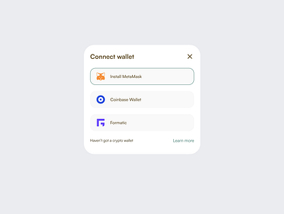 Connect Wallet-UI Component (DeFi) app branding crypto defi design illustration logo minimal ui ux vector web