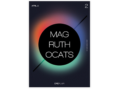 Mag Ruth Ocats - April 2 art design drdflair everydays graphic illustration minimal poster poster a day project