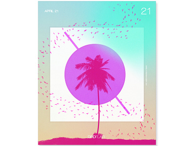 Palm 21 art design drdflair everydays graphic illustration minimal poster poster a day project