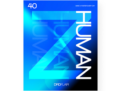 Humanz - 40 art design drdflair everydays graphic illustration minimal poster poster a day project