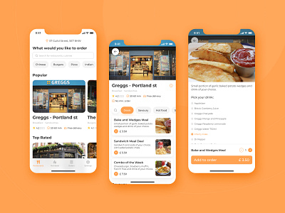 Food Delivery App app delivery design food food app ios meal mobile order ui ux