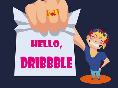 Hello Dribbbles! adobe illustrator art design first shot firstshot flat hello dribble hello world hellodribbble illustration illustrator minimal vector web website