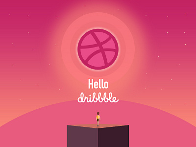Hello Dribbble first shot hello dribbble illustration invites ui