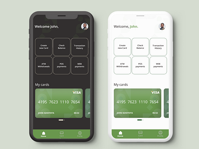 Virtual Card App app branding design typography ui ux