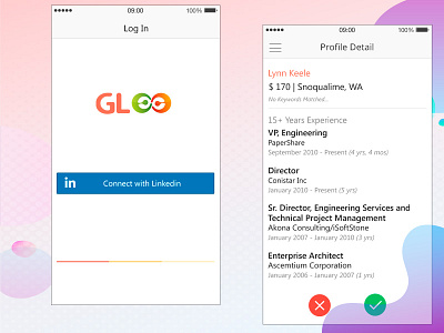 Gloo Job Mobile App Concept
