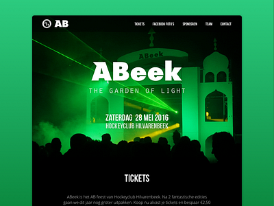 Abeek responsive website abeek festival party website