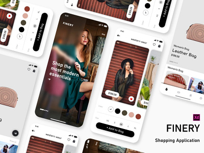 Shopping App adobe xd app app ui concept design flat illustration mobile ui mobile ui design online shop shopping ui ux vector