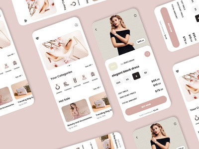 E commerce App adobe xd app design ecommerce flat illustration mobile ui design