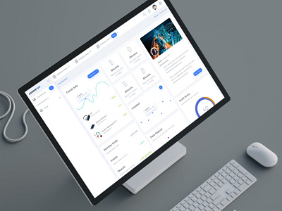 Admin Dashboard Page admin admin panel adobe xd app dashboard design flat illustration uikit