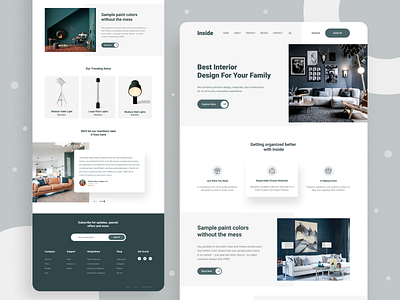 Interior Landing Page Explore design figma illustration interior interior design landing page webdesign