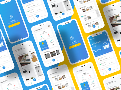 Transaction Dashboard Mobile App adobe xd app app ui dashboard design flat illustration mobile app mobile ui design transaction ui ux vector